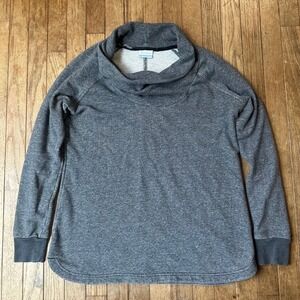 Columbia Womens Gray Cowl Neck Long Sleeve Pullover Top Sweatshirt, Size L
